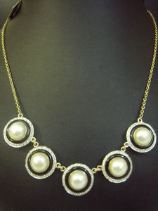 Black Onyx and Pearl Necklace