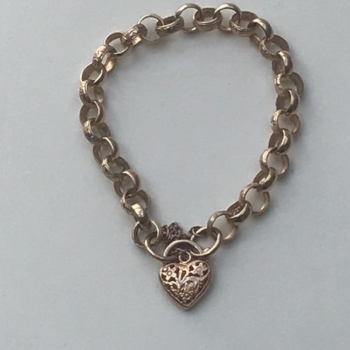 9 CARAT SOLID ROSE GOLD BELCHER BRACELET GD/04/12/3 in Bracelets ...