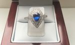 18 CARAT NATURAL SAPPHIRE AND DIAMOND RING RGSAPP09559