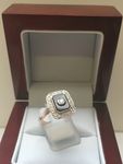 18 CARAT ROSE GOLD ONYX AND DIAMOND RING CJR1248