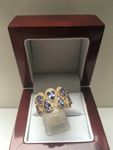 18 CARAT YELLLOW GOLD NATURAL TANZANITE KEYR1877RD