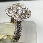 18 CARAT YELLOW GOLD DIAMOND 110PTS RING RT05908