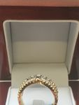 18 CARAT YELLOW GOLD DIAMOND RING 31POINTS NBL