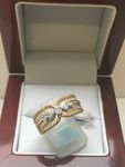 18 CARAT YELLOW GOLD DIAMOND RING 31POINTS NBL