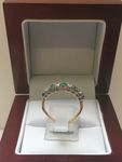 18 CARAT YELLOW GOLD EMERALD AND DIAMOND KEYR1905