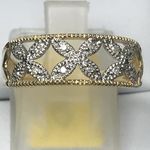 9 CARAT DIAMOND YELLOWWHITE GOLD RING DGDR2679