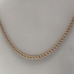 9 CARAT GOLD TUBULAR TWIST ROPE CHAIN AG1161Y