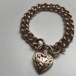 9 CARAT SOLID ROSE GOLD CURB LINK BRACELET GD/02/64/9