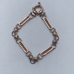 9 CARAT SOLID ROSE GOLD FANCY BRACELET KO08/15/7