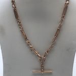 9 CARAT SOLID ROSE GOLD FOB CHAIN GD09/42/7/F5/R