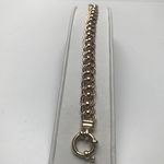 9 CARAT SOLID TWO TONE YELLOWROSE GOLD BRACELET GD03286