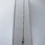 9 CARAT SOLID TWO TONE YELLOW/WHITE GOLD ANKLET AG/07/2/2
