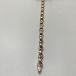 9 CARAT SOLID YELLOW GOLD AMETHYST BRACELET GD03169