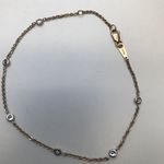 9 CARAT SOLID YELLOW GOLD ANKLET AG0124