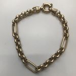 9 CARAT SOLID YELLOW GOLD BELCHER BRACELET GD09229