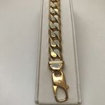 9 CARAT SOLID YELLOW GOLD CURB BRACELET GD111209