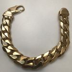 9 CARAT SOLID YELLOW GOLD CURB BRACELET GD111209