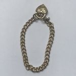9 CARAT SOLID YELLOW GOLD CURB CHAIN BRACELET GD10191