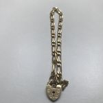 9 CARAT SOLID YELLOW GOLD FIGARO BRACELET GD0473