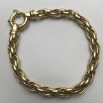 9 CARAT SOLID YELLOW GOLD ROPE CHAIN BRACELET GD01269 
