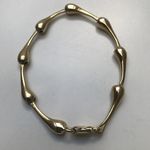 9 CARAT SOLID YELLOW GOLD TEARDROP LINK BRACELET GD04153