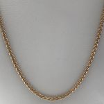 9 CARAT YELLOE GOLD TUBULAR ROPE CHAIN AG0188Y