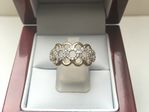 9 CARAT YELLOW AND WHITE GOLD DIAMOND RING DDDR3296
