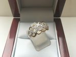 9 CARAT YELLOW AND WHITE GOLD DIAMOND RING DDDR3296