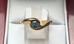 9 CARAT YELLOW GOLD BEZEL SET TRIPLET OPAL DDDJ966