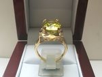 9 CARAT YELLOW GOLD NATURAL LEMON QUARTZ DDR986