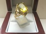 9 CARAT YELLOW GOLD NATURAL LEMON QUARTZ DDR986