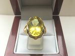 9 CARAT YELLOW GOLD NATURAL LEMON QUARTZ DDR986