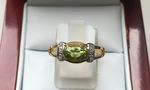 9 CARAT YELLOW GOLD NATURAL PERIDOT RING DGDR2229