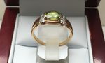 9 CARAT YELLOW GOLD NATURAL PERIDOT RING DGDR2229