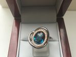 9 CARAT YELLOW GOLD NATURAL TOPAZ RING AWCDR1922