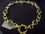 Amethyst bracelet 7 stone Figure 8 9 Carat GD 1149