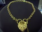 Bracelet Belcher link plain with filligree heart 10/6/4