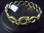 Bracelet Circle link + Bolt 9 Carat Yellw G D 10265