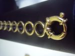 Bracelet Circle link + Bolt 9 Carat Yellw G D 10265