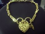 Bracelet Figure 8 and Rectangle link and filligree heart 10/10/9