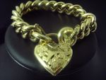 Bracelet Filligree Heart 9 Carat Yellow Gold G-D 02/67/9