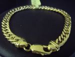 Bracelet Mens Solid link Bracelet 9 Carat G-D10/23/3