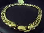 Bracelet Mens Solid link Bracelet 9 Carat G-D10/23/3