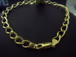 Bracelet Plain Charm link 9 Carat Yellow Gold 10/7/1