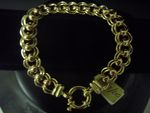 Bracelet Roller Curb Yellow +  Rose 9 Carat Gold  RollerCurb Bracelet  07292GD YR