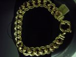 Bracelet Roller Curb Yellow +  Rose 9 Carat Gold  RollerCurb Bracelet  07292GD YR