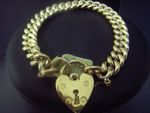 Bracelet Tubular Flat Link Keltic Locket 2264