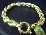 Bracelet  Smooth Finish Thick Rope 9 Carat Yellow Gold G-D 04/37/8