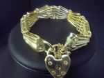 Bracelet  bow tie  Gate WITH Heart locket G-D 01/37/8 