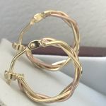 EARRING ROSE GOLD and YELLOW GOLD 9 CT AGTWHO2